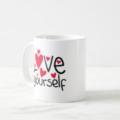 Liebe Sie selbst Tasse-A Perfektes Geschenk mit ei Kaffeetasse (Vorderseite Links)