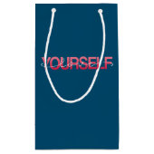 Liebe Sie selbst Valentine Calligraphie | Geschenk Kleine Geschenktüte (Rückseite)