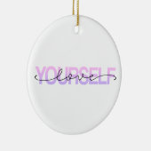 Liebe Sie selbst Valentine Calligraphie | Ornament (Rechts)