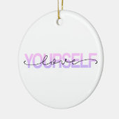 Liebe Sie selbst Valentine Calligraphie | Ornament (Links)