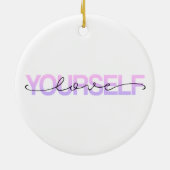 Liebe Sie selbst Valentine Calligraphie | Ornament (Hinten)