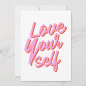 Liebe Sie selbst Valentinstag Feiertagskarte (Vorderseite)