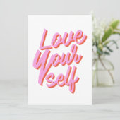 Liebe Sie selbst Valentinstag Feiertagskarte (Stehend Vorderseite)