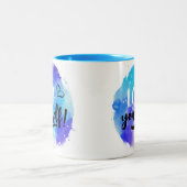 Liebe Sie selbst Wasserfarbe Zwei-Tonen-Kaffee-Tas Zweifarbige Tasse (Mittel)