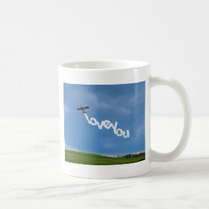 Liebe Sie Skywriting Kaffeetasse