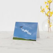 Liebe Sie Skywriting-Note-Karte Karte (Gelbe Blume)