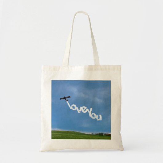 Liebe Sie Skywriting Tragetasche (Vorne)
