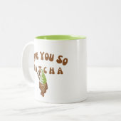 Liebe Sie so Matcha Zweifarbige Tasse (Vorderseite Links)