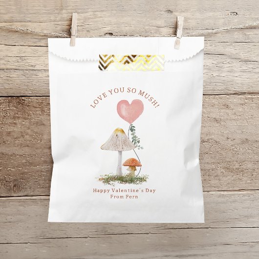 Liebe Sie so Mushroom-Klasse Valentine Geschenktütchen