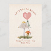 Liebe Sie so Mushroom School Valentine Foto Postkarte (Vorderseite)