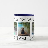 Liebe Sie so sehr | Bester Vater je Tasse (Zentrum)