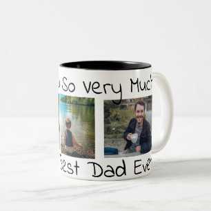 Liebe Sie so sehr Bester Vater je Zweifarbige Tasse