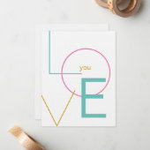 Liebe Sie so viel Liebe-Karte Mitteilungskarte (Vorderseite/Rückseite Beispiel)