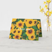 Liebe Sie, Sonnenblumen Eheschließungskarte Karte (Gelbe Blume)