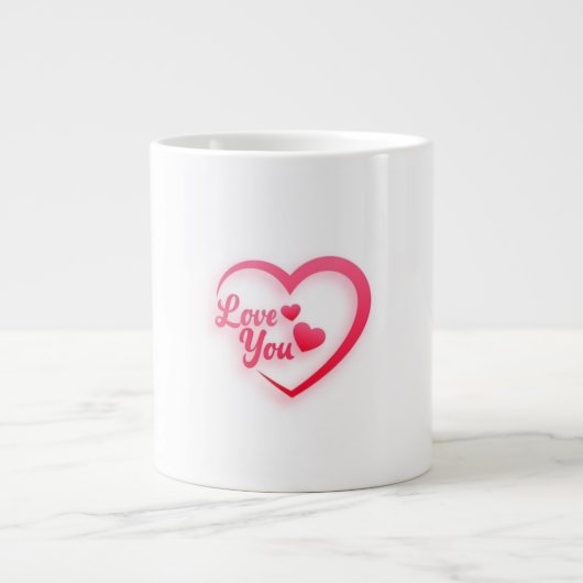 Liebe Sie Spezial-Tasse Jumbo-Tasse (Vorderseite)