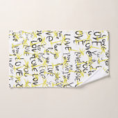 Liebe Sie Text Art Palms Sommer Badhandtuch Set (Handtuch)