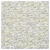 Liebe Sie Text Stoff (Muster)