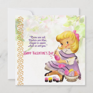 Liebe Sie Tochter Rustikale Blüte Vintag Valentine