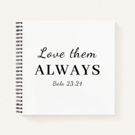 Liebe sie trotzdem christliches Schriftdesign Notizblock