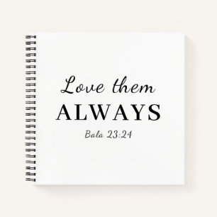 Liebe sie trotzdem christliches Schriftdesign Notizblock