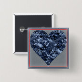 Liebe Sie U.S. Blue Camouflage Herz Valentine Butt Button (Vorne & Hinten)
