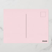 Liebe Sie, Valentine Folien Feiertagspostkarte (Rückseite)