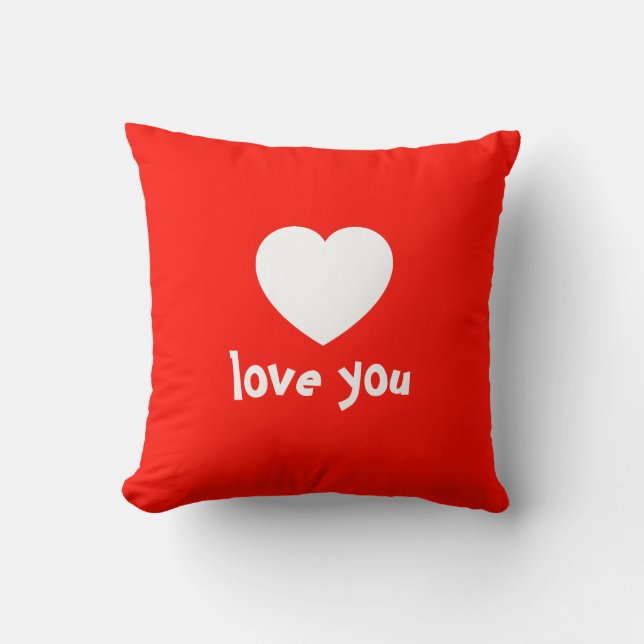 Liebe Sie Valentine Herzenslust Kissen (Vorderseite)