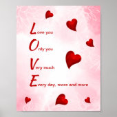 Liebe Sie, Valentine Poster (Vorne)
