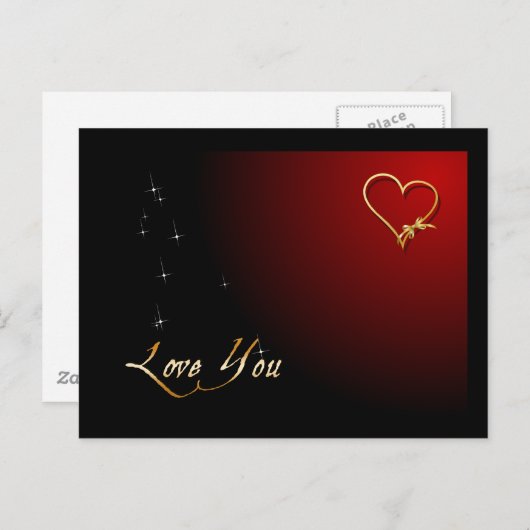Liebe Sie Valentine Postkarte (Vorne/Hinten)