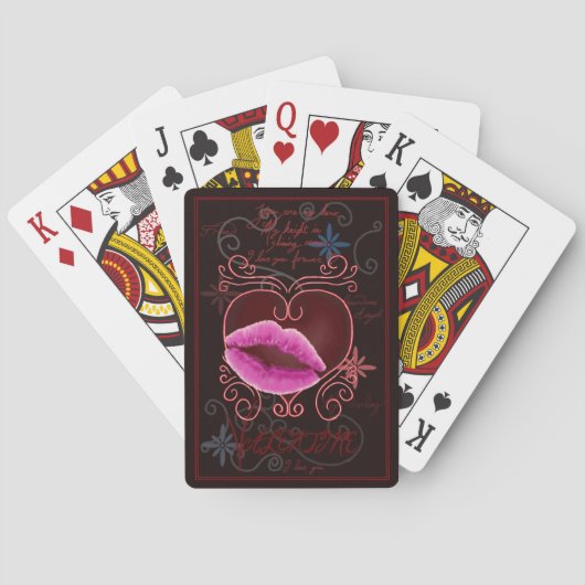 Liebe Sie Valentine SMACK Edition 52 Card Deck Spielkarten (Rückseite)