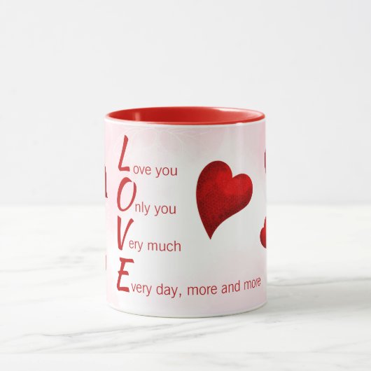 Liebe Sie, Valentine Tasse (Zentrum)