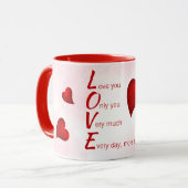 Liebe Sie, Valentine Tasse (Vorderseite Links)