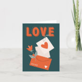 Liebe Sie Valentinstag Dankeskarte (Vorderseite)