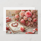 Liebe Sie Valentinstag Feiertagspostkarte (Vorne/Hinten)