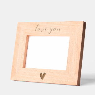 "Liebe Sie" Valentinstag Foto Geätzte Rahmen