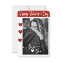 Liebe Sie Valentinstag Fotokarte