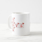 Liebe Sie Valentinstag Kaffeetasse (Vorderseite Links)