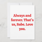 Liebe Sie - Valentinstag-Karte Dankeskarte (Rückseite)