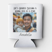 Liebe Sie Vater Benutzerdefiniertes Foto und Zitat Dosenkühler (Vorderseite)