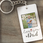 Liebe Sie Vater Foto Vatertag | SCHLÜSSELANHÄNGER<br><div class="desc">Liebe Sie,  Vater mit einem Single Foto und schwarzen Rand.</div>