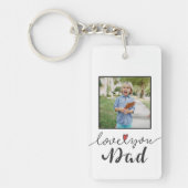 Liebe Sie Vater Foto Vatertag | SCHLÜSSELANHÄNGER (Vorderseite)