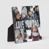 Liebe Sie Vater FotoCollage Fotoplatte (Vorderseite)