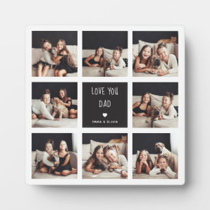 Liebe Sie Vater FotoCollage Handgeschriebener Te Fotoplatte