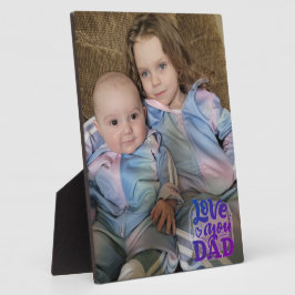 Liebe Sie Vater Fotoplatte