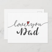 Liebe Sie Vater glücklichen Vatertag | Postkarte (Vorne/Hinten)
