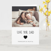 Liebe Sie Vater | Ihr Foto und Ihr handgeschrieben Karte (Gelbe Blume)