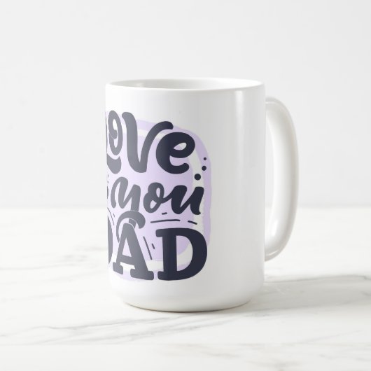 Liebe Sie Vater Kaffee Tasse (VorderseiteRechts)