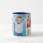 Liebe Sie Vater Personalisierte Foto Collage Tasse (Zentrum)