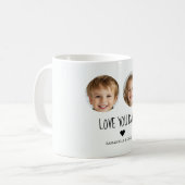 Liebe Sie VATER Personalisiertes Foto Kaffeetasse (Vorderseite Links)