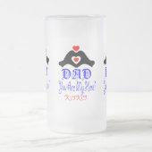 🍺 Liebe Sie Vater, Sie sind mein Held Mattglas Bierglas (Mittel)